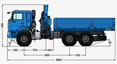 манипулятор Камаз Вездеход в Работе